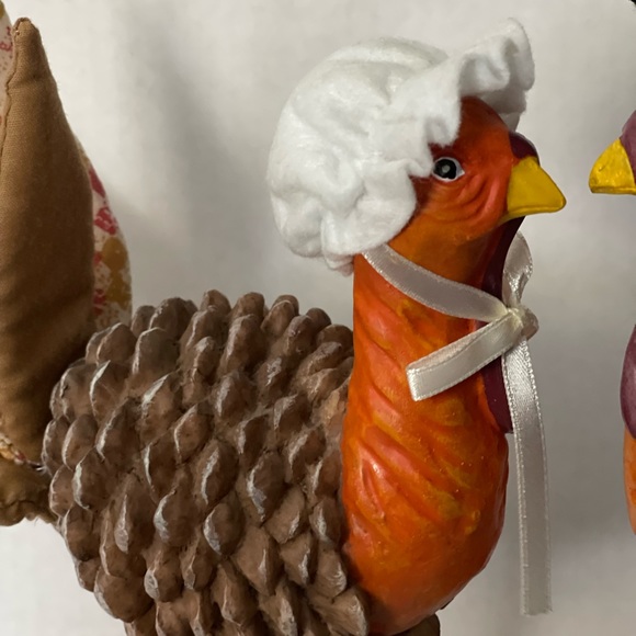 Vintage Mr and Mrs Turkey (circa 1970) - ready for your holidays - Picture 7 of 8